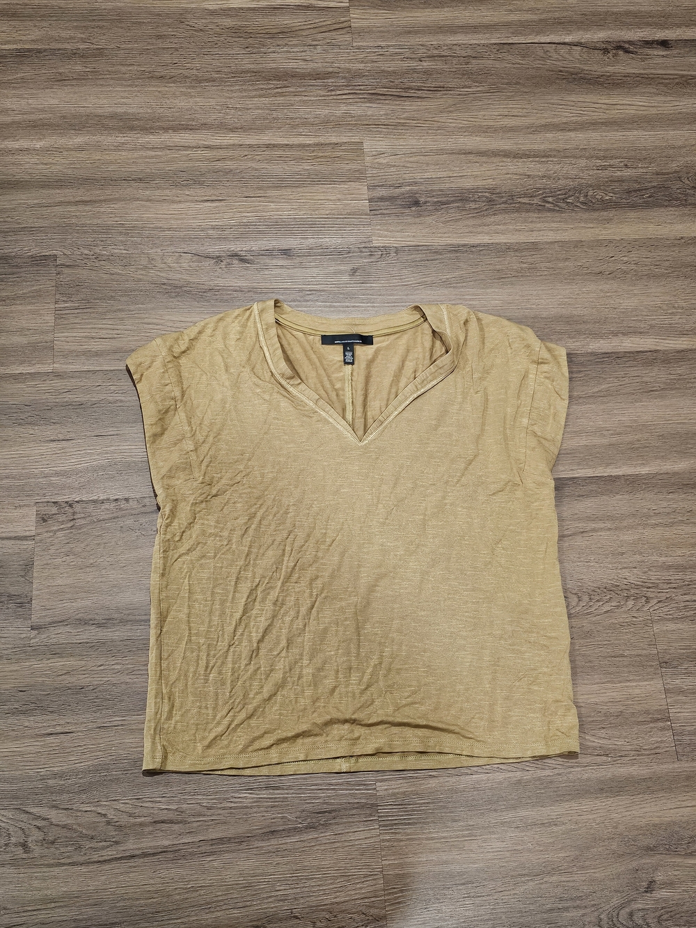Casual V-Neck Short Sleeve Top - White House Black Market